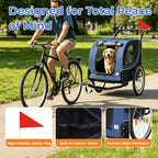 2-in-1 Bike Trailer & Pet Stroller for Dogs up to 100lbs