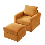 Classic Corduroy Chaise Lounge, Comfy Sofa Chaise Couch Chair