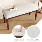 Upholstered Bench for Bedroom End of Bed & Entryway