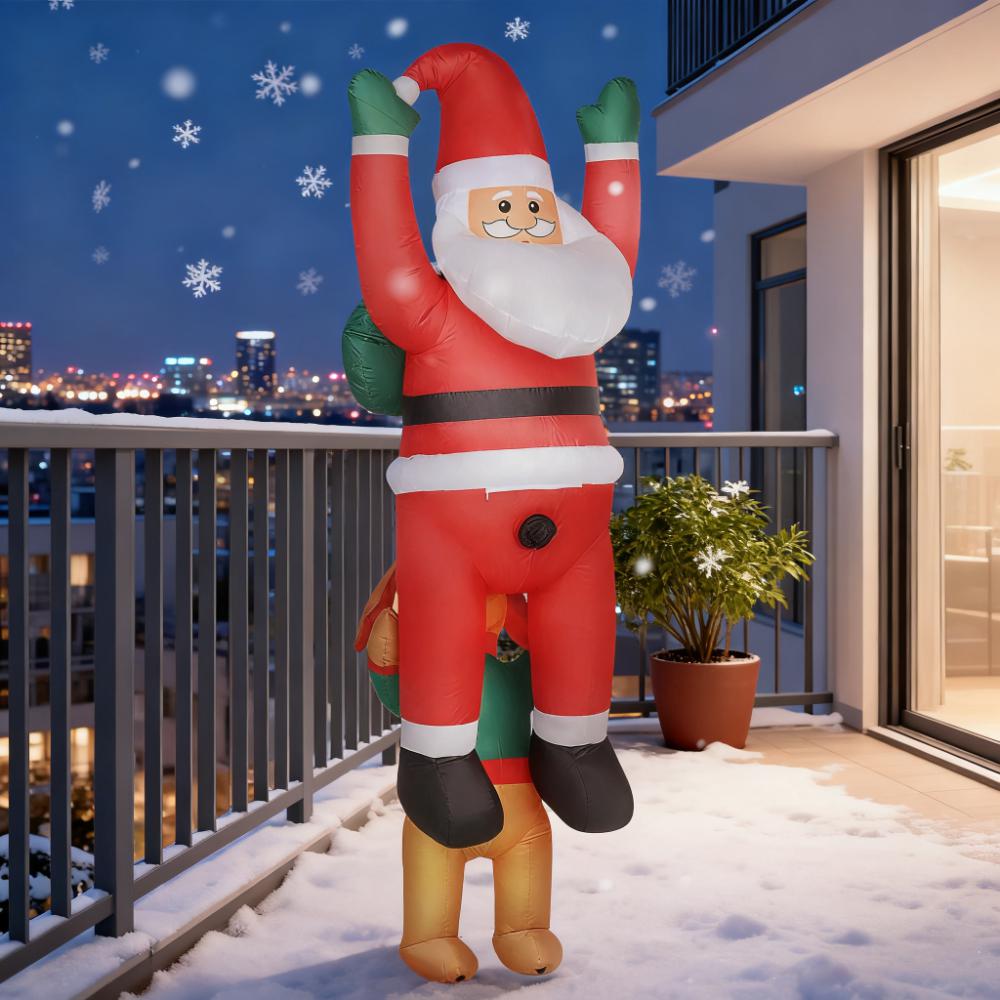 7FT Christmas Inflatable Santa with Dog