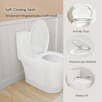 1.28/0.8 GPF Tornado Flush One-Piece Toilet