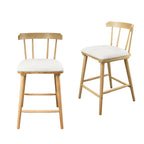 Olivia Indoor Wooden Upholstered Counter Stool