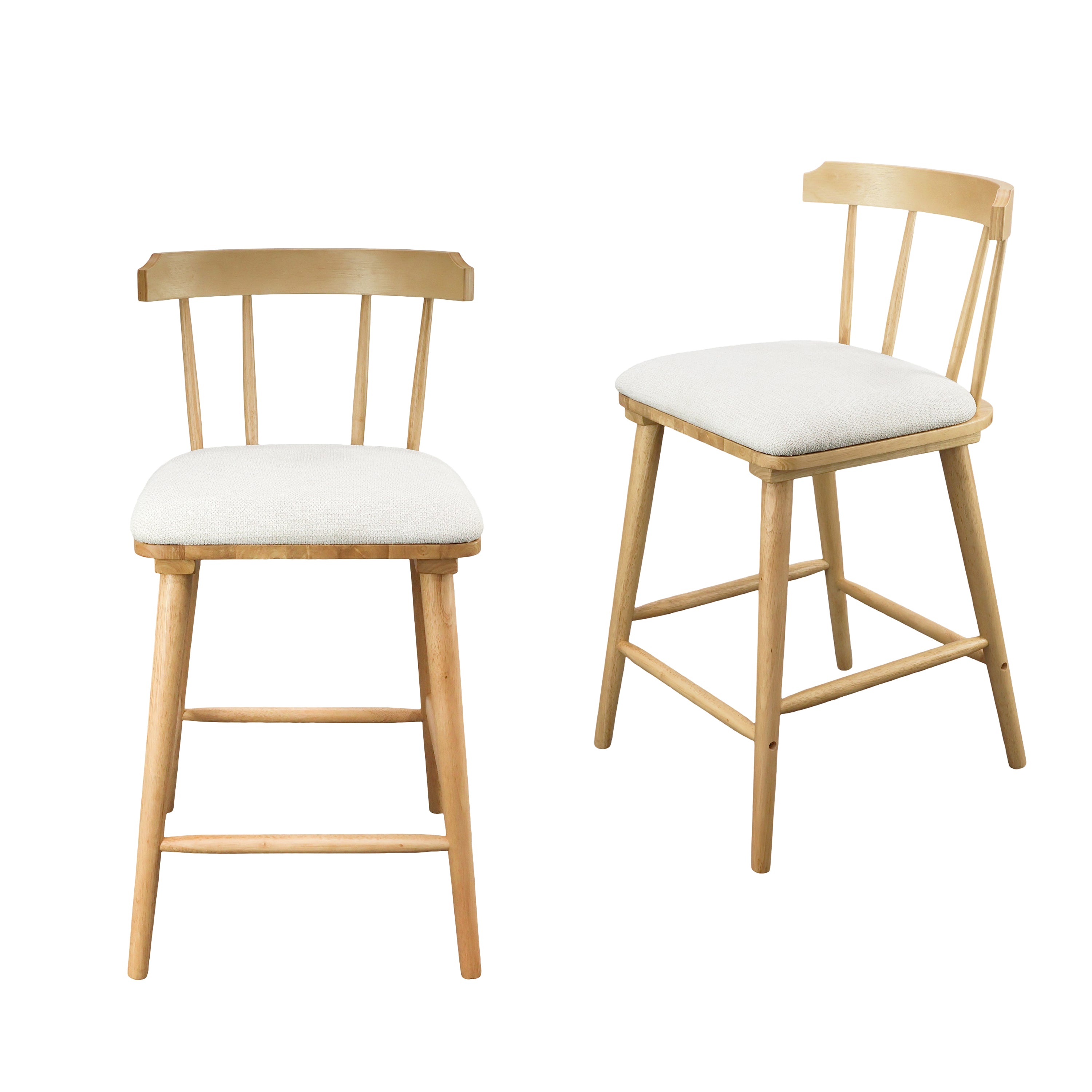 Olivia Indoor Wooden Upholstered Counter Stool