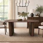 70.8" Oval Kitchen Table for 4-8 People