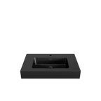 Matte Black Integrated Solid Surface Basin