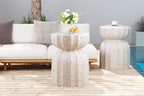 Modern Outdoor and Indoor Waterproof Coffee Table and Side Table Set