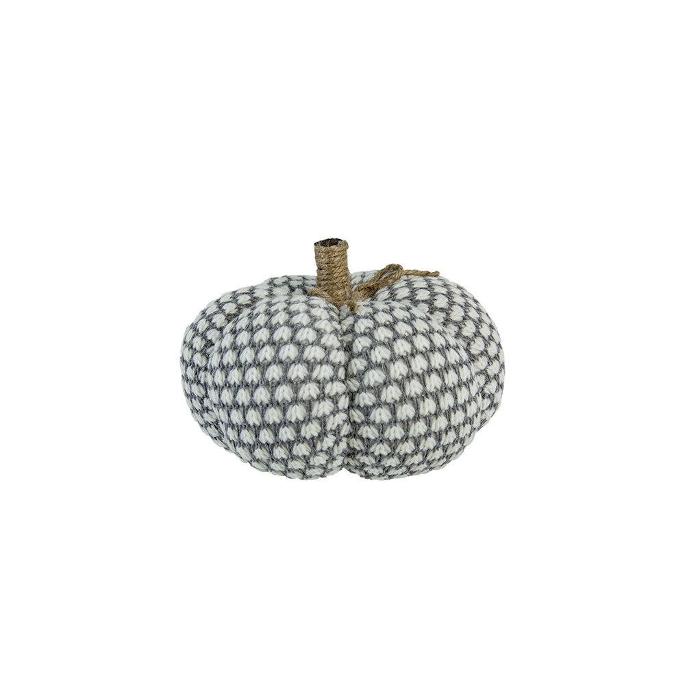 Set of 4 Knite Pumpkin Ornaments for Holiday Decor