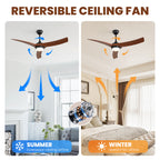 52 Inch Ceiling Fan with Light
