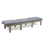 Ariana KD Wood Chaise Lounge With Cushion