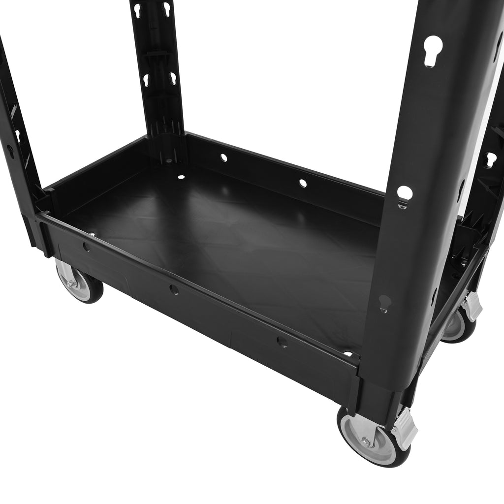 Two-Shelf Utility Cart with Wheels