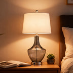 26-Inches Tall Single Glass Table Lamp