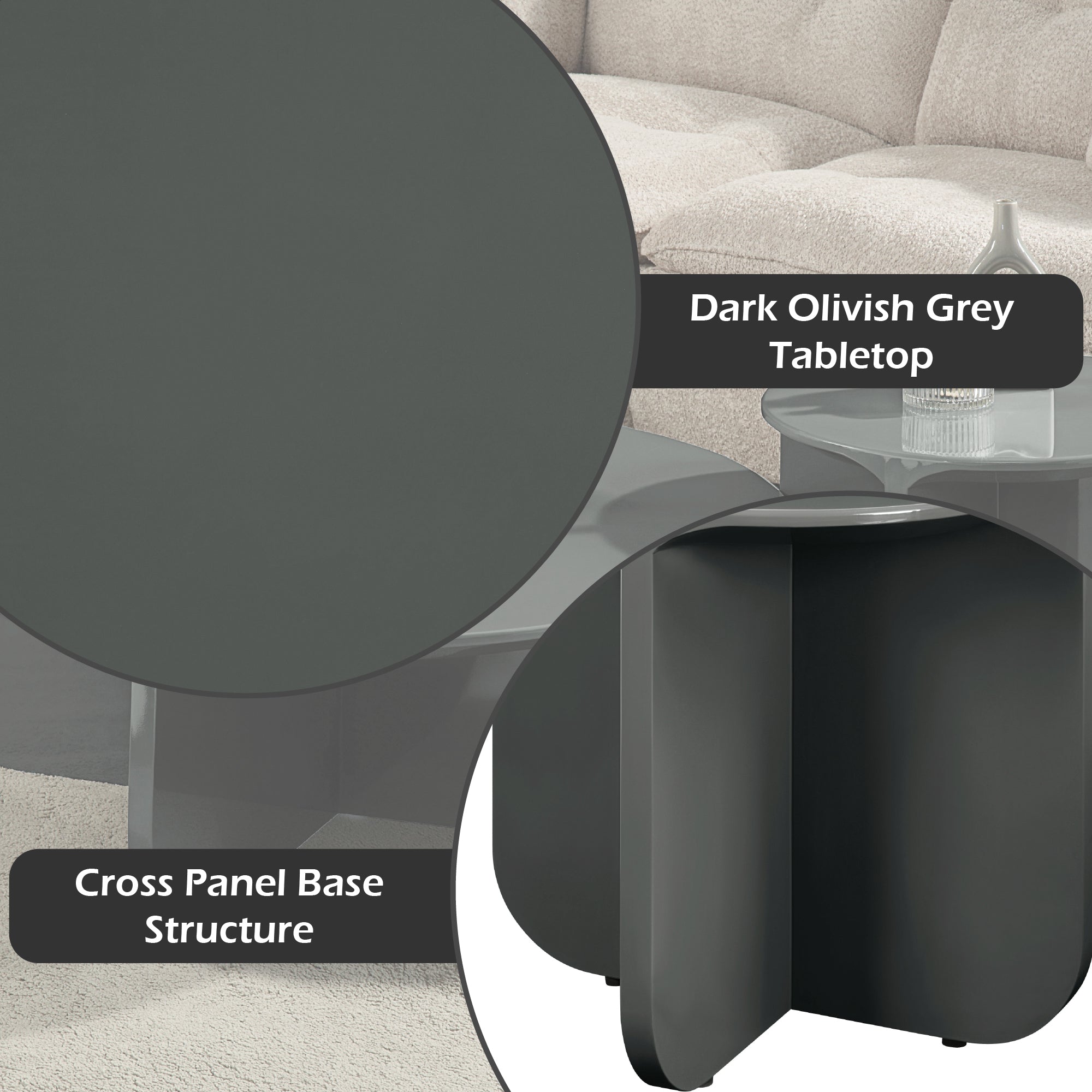 Lamond Dark Olivish End Table