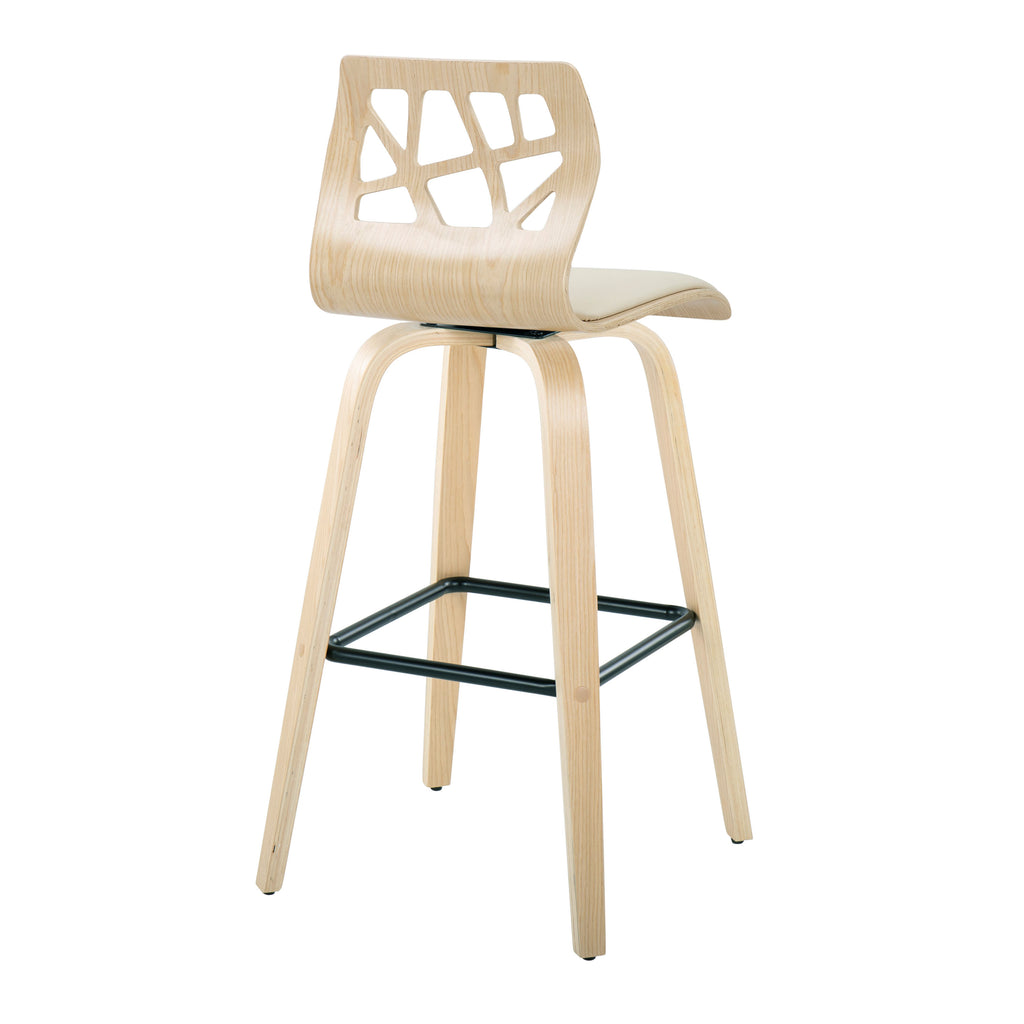 Folia Fixed-Height Barstool with Swivel