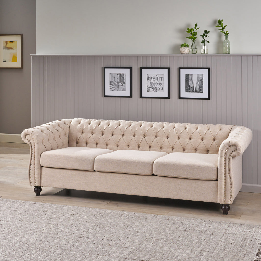 Chesterfield Style 3 Seater Sofa