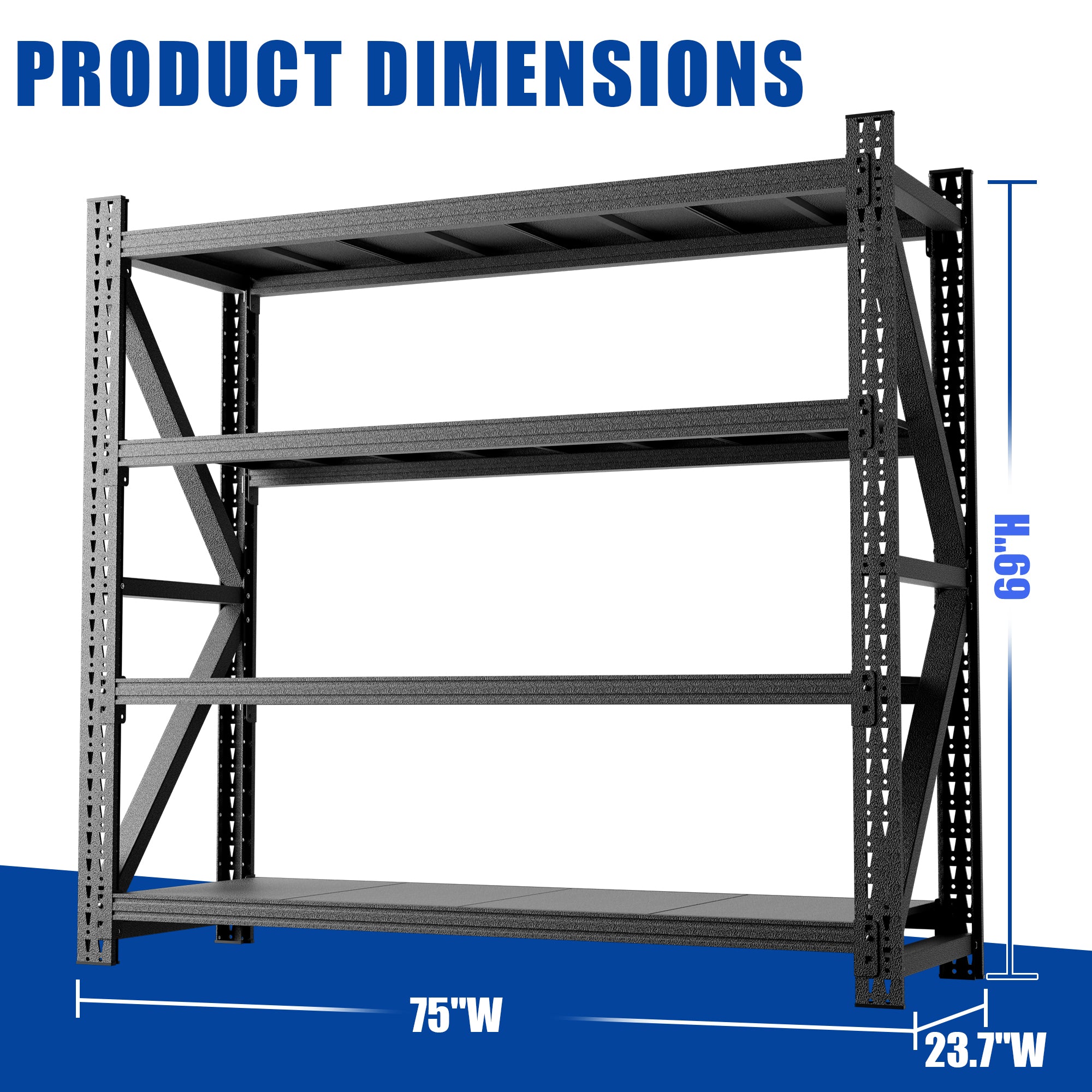 Heavy Duty Garage Shelving Unit