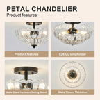 Smoky Semi Flush Mount Ceiling Light