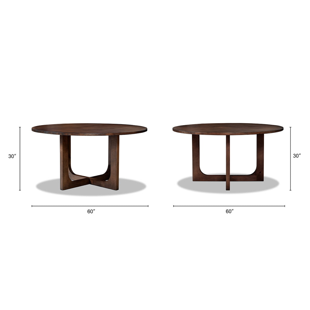 Pino 60" Modern Round Dining Table
