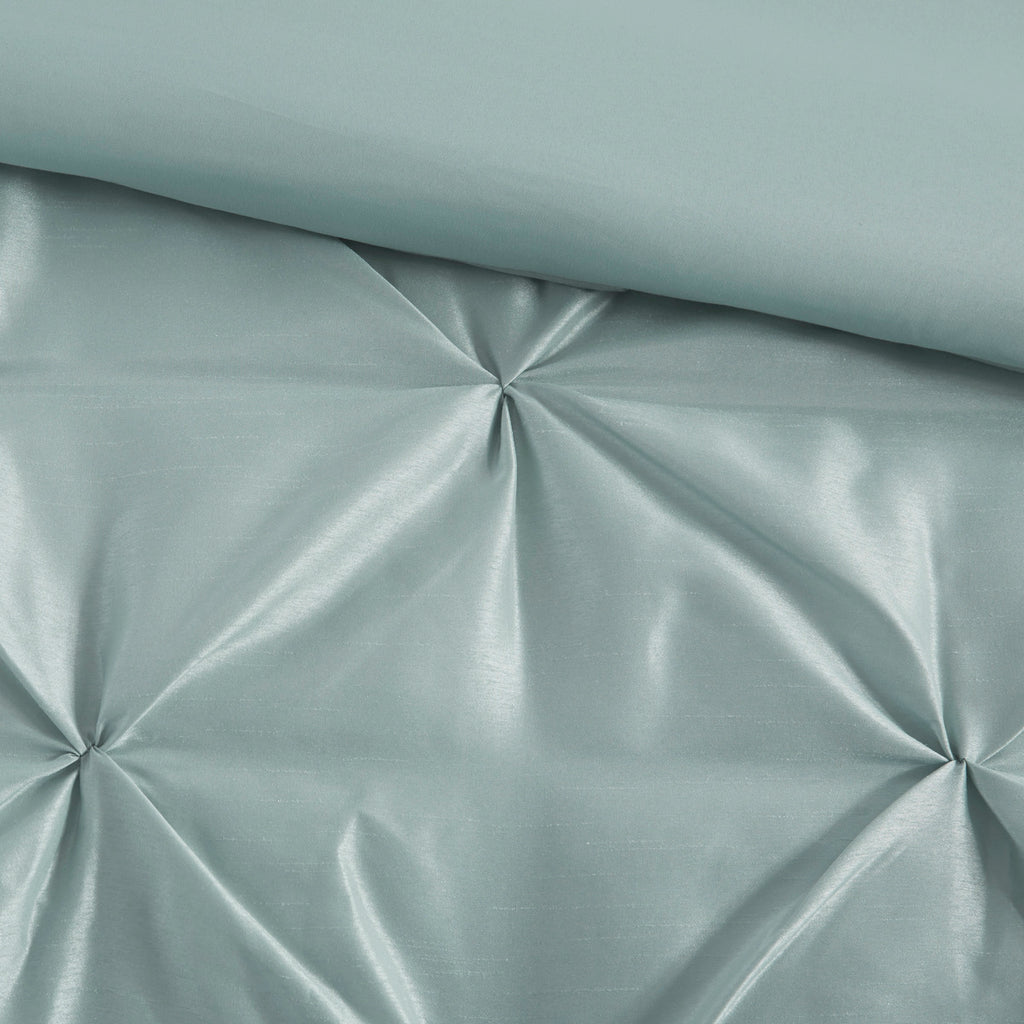 7 Piece Tufted Comforter Set Seafoam Cal King
