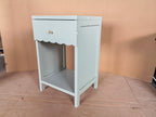 Modern Nightstand with Drawer and Open Shelf