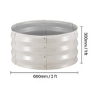 3 Pcs Galvanized Raised Garden Beds
