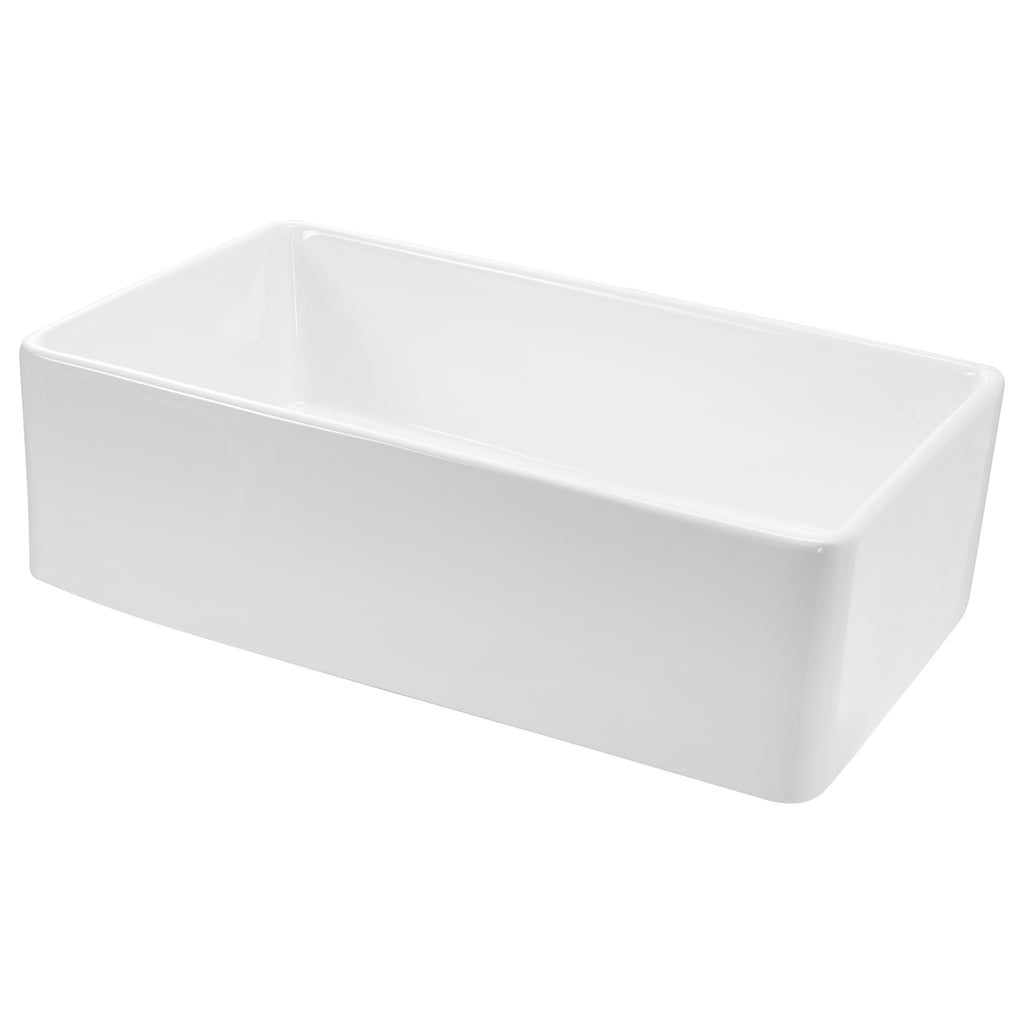 33.5x20 in Farmhouse Sink Undermount Kitchen Single Bowl Basin Fireclay
