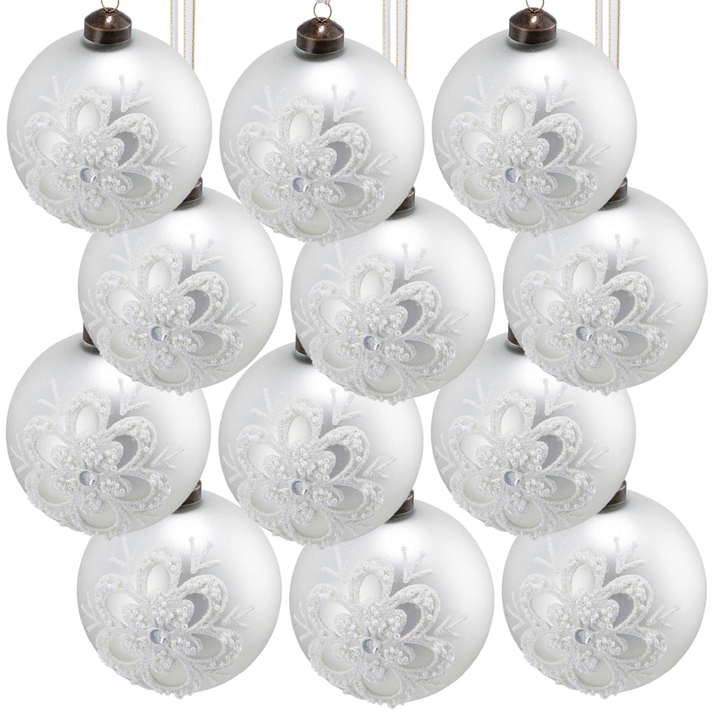 D3" Christmas Ball Ornaments - Set of 12