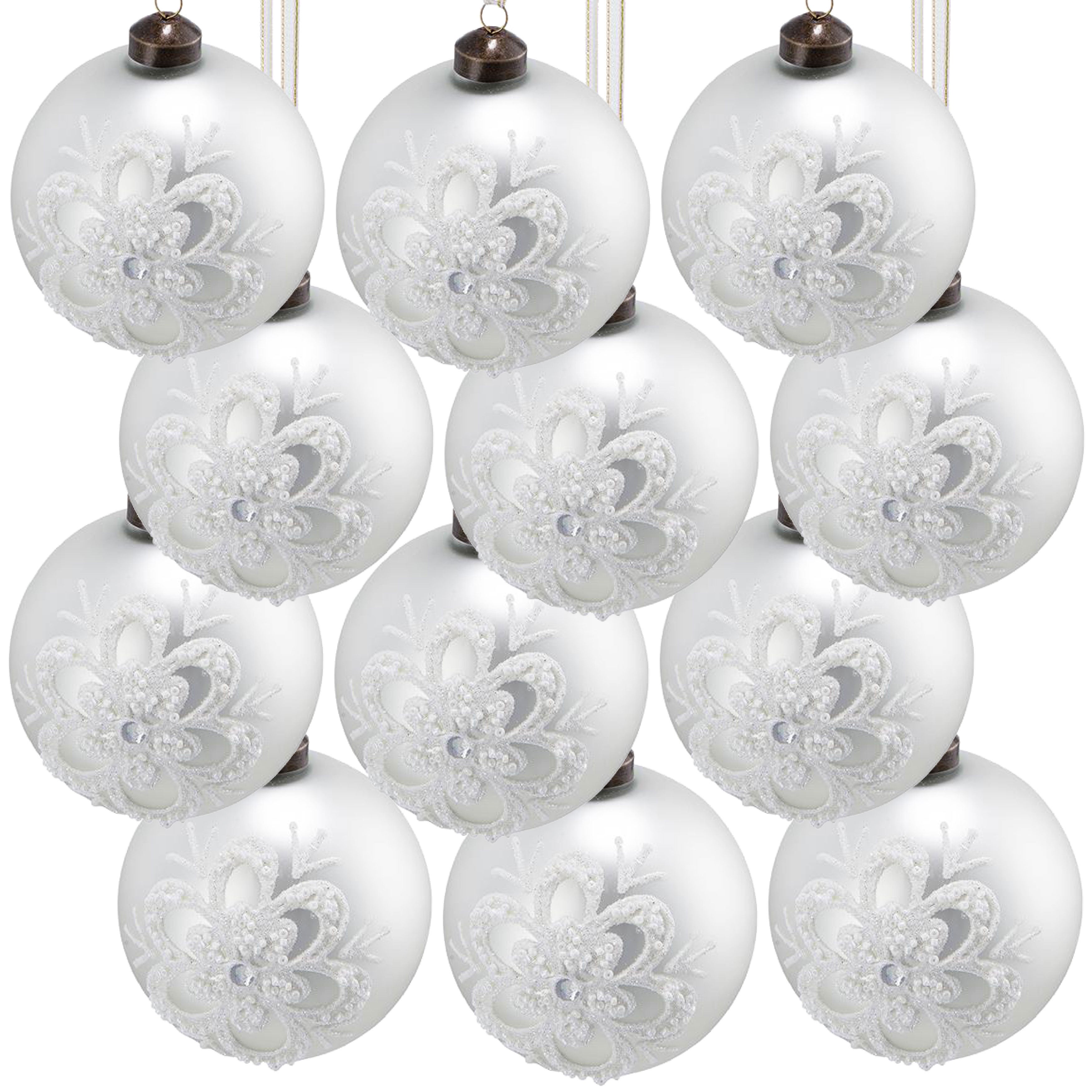 D3" Christmas Ball Ornaments - Set of 12
