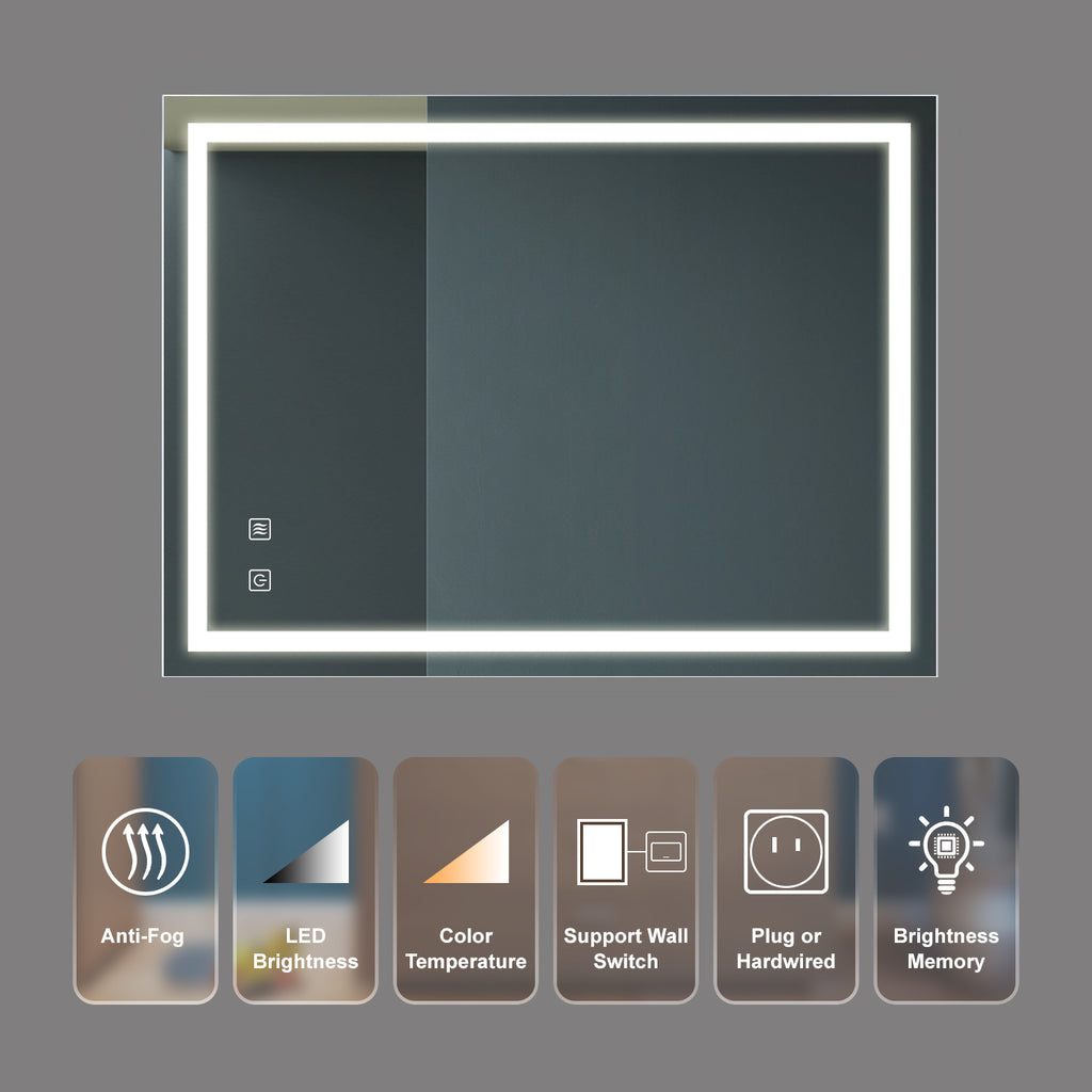 32x24 Inch Bathroom Led Classy Vanity Mirror