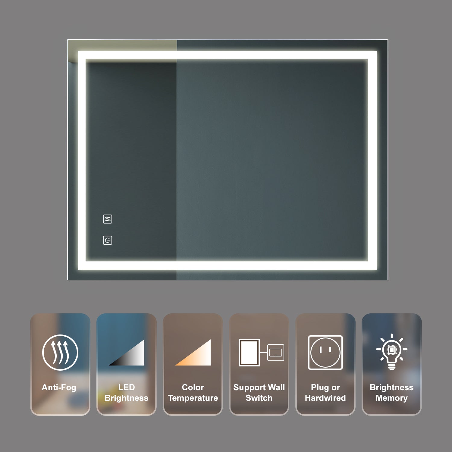 32x24 Inch Bathroom Led Classy Vanity Mirror