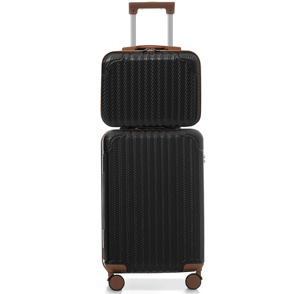 2-Piece Hardshell Luggage Set, Lightweight ABS Suitcase