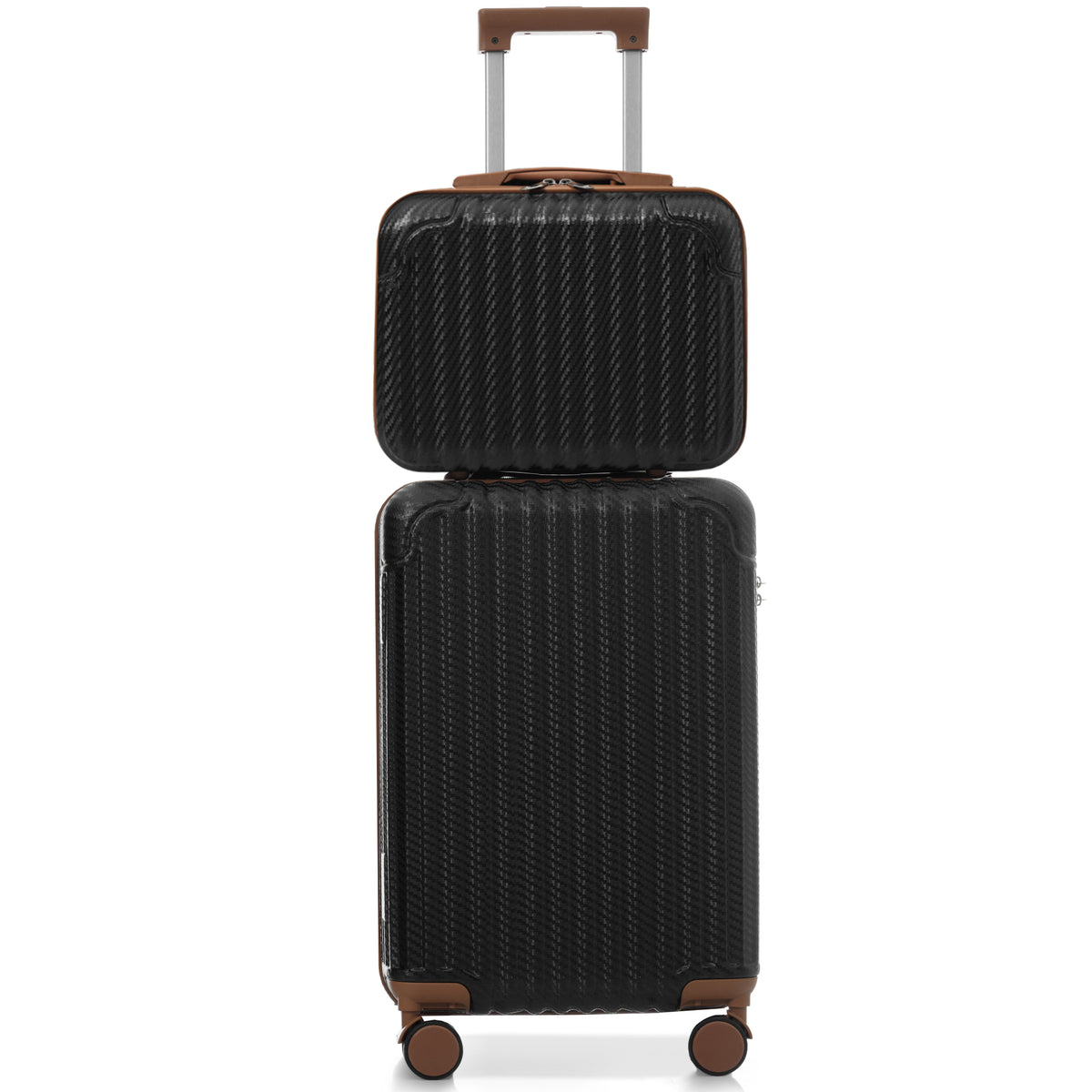 2-Piece Hardshell Luggage Set, Lightweight ABS Suitcase