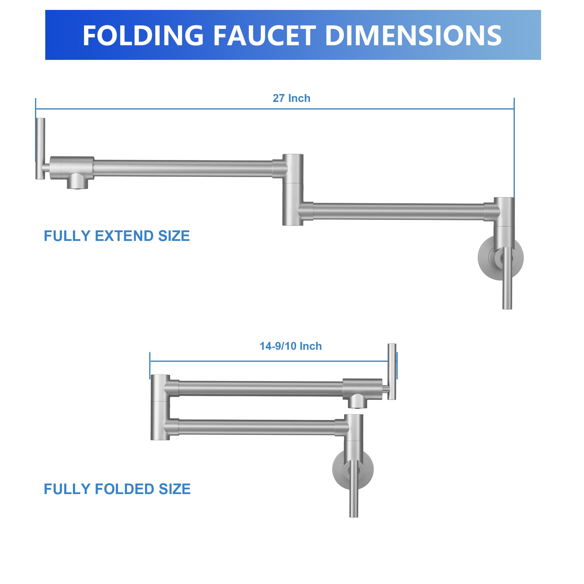 Brushed Nickel Pot Filler Faucet