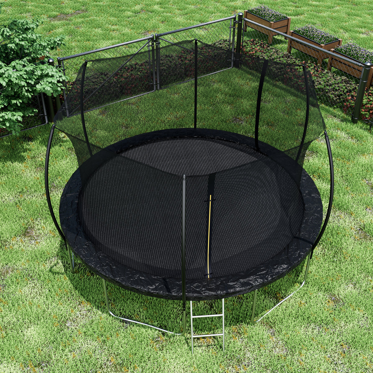 14FT Trampoline with Double-side Color Pad