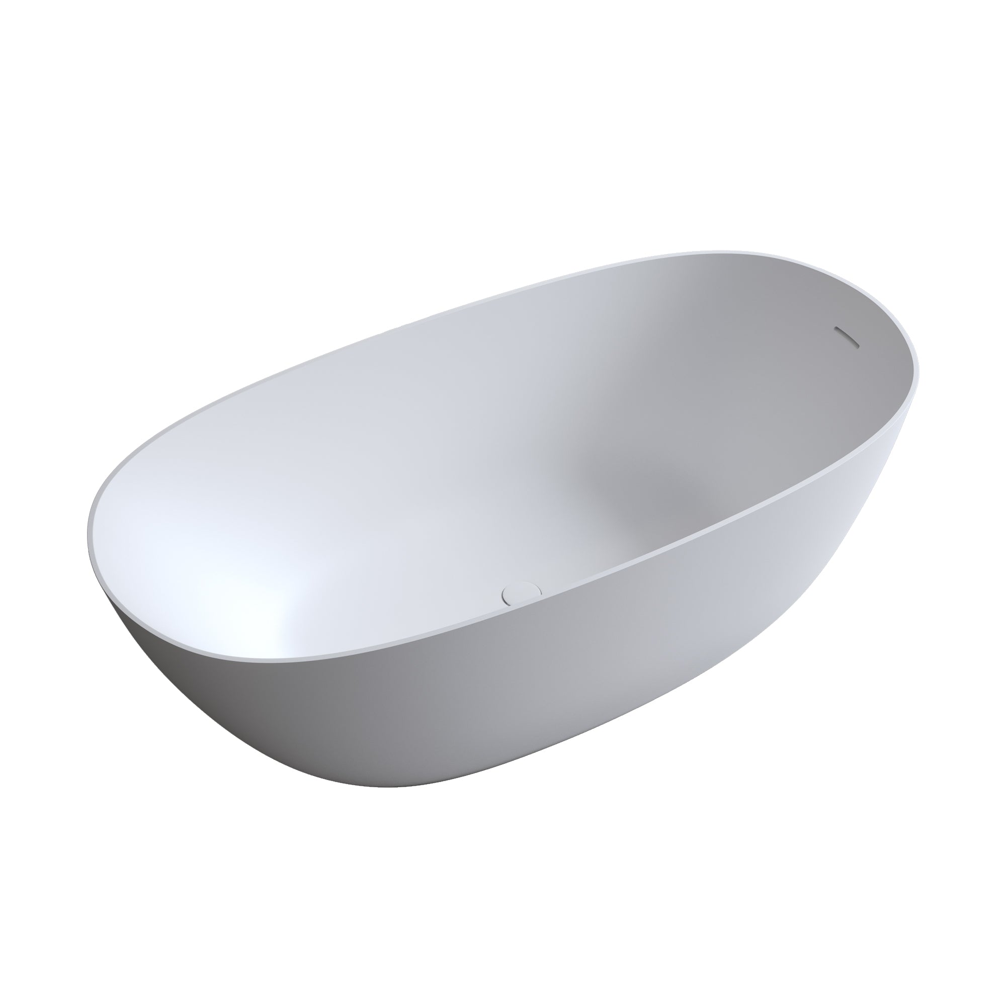 69'' Freestanding Bathtub Resin Stone Soaking Bathtub