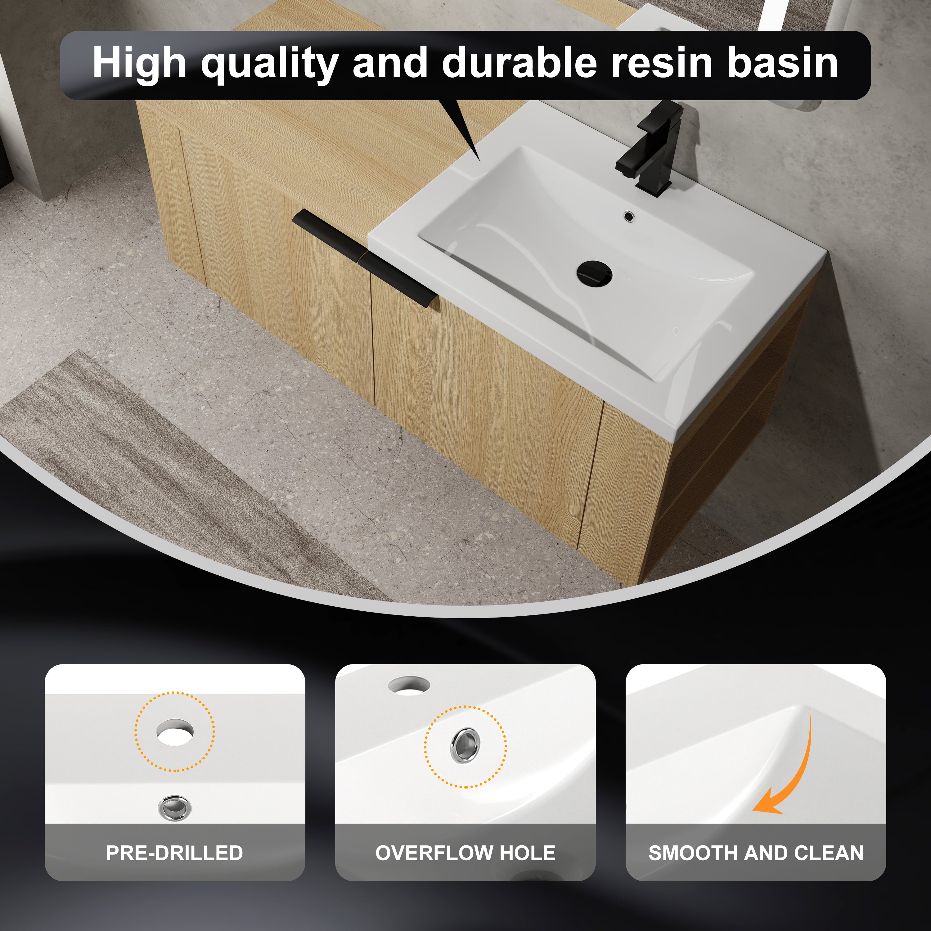 48" Bathroom Vanity Sink Combo