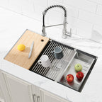 Stainless Steel Kitchen Sink, 30″x19″ Single Bowl