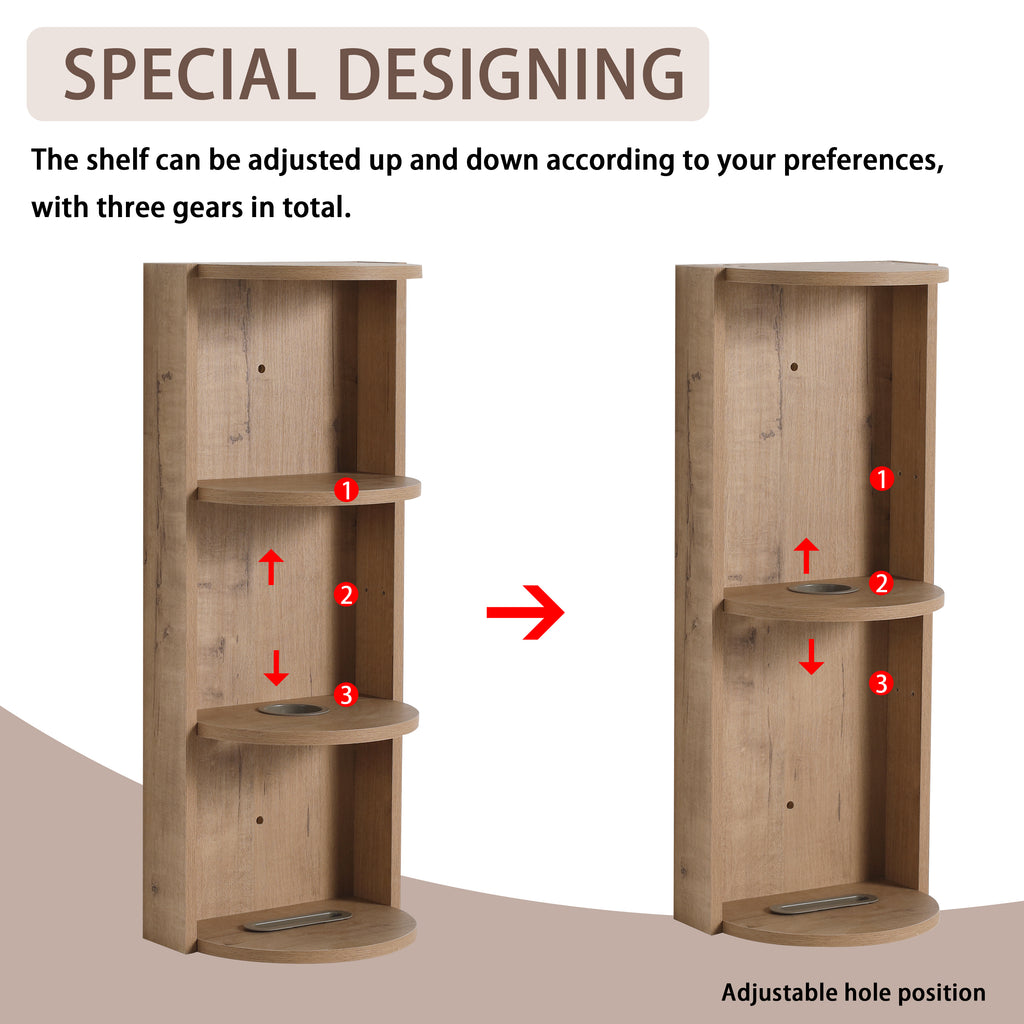 12" Bathroom Wall-Mounted Storage Rack