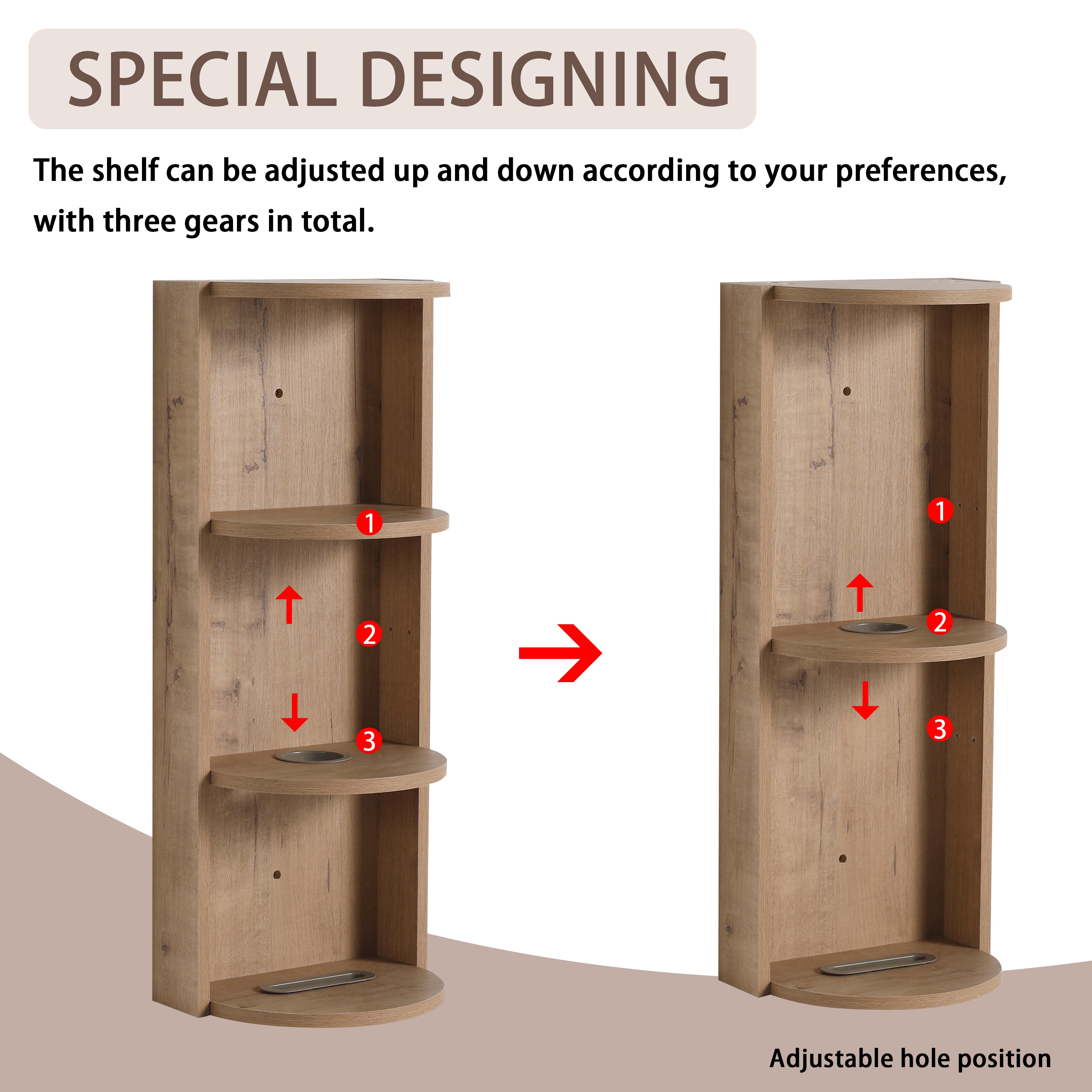 12" Bathroom Wall-Mounted Storage Rack