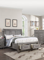 Eastern King Size Bed with Underbed Drawer & Nightstands