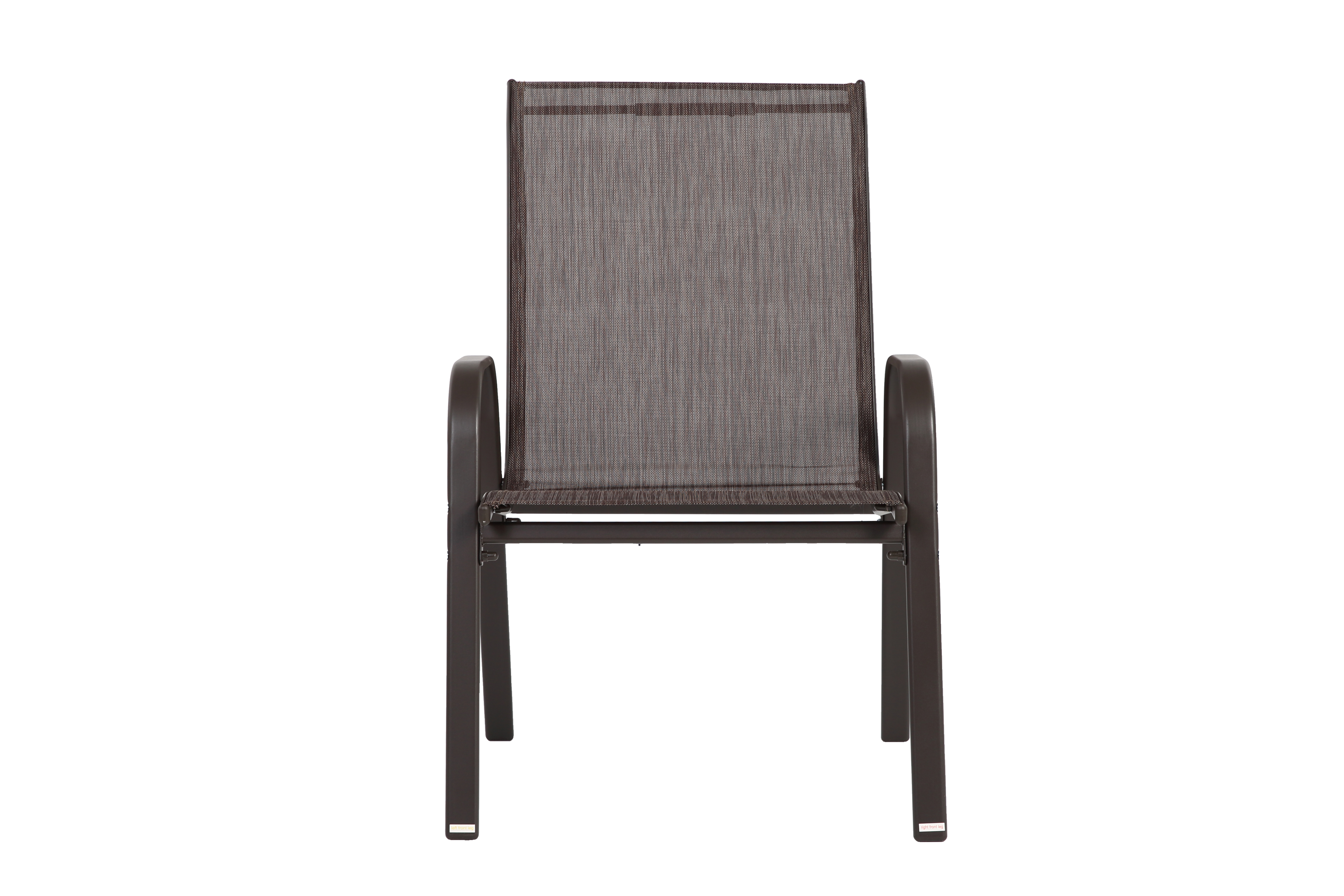 6 Piece Patio Chairs, Outdoor Camping Chairs with Breathable Textilene Fabric
