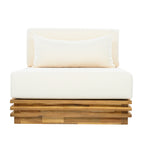 Oversized Outdoor 3-Piece Chat Set with Two Club Chairs and Side Table