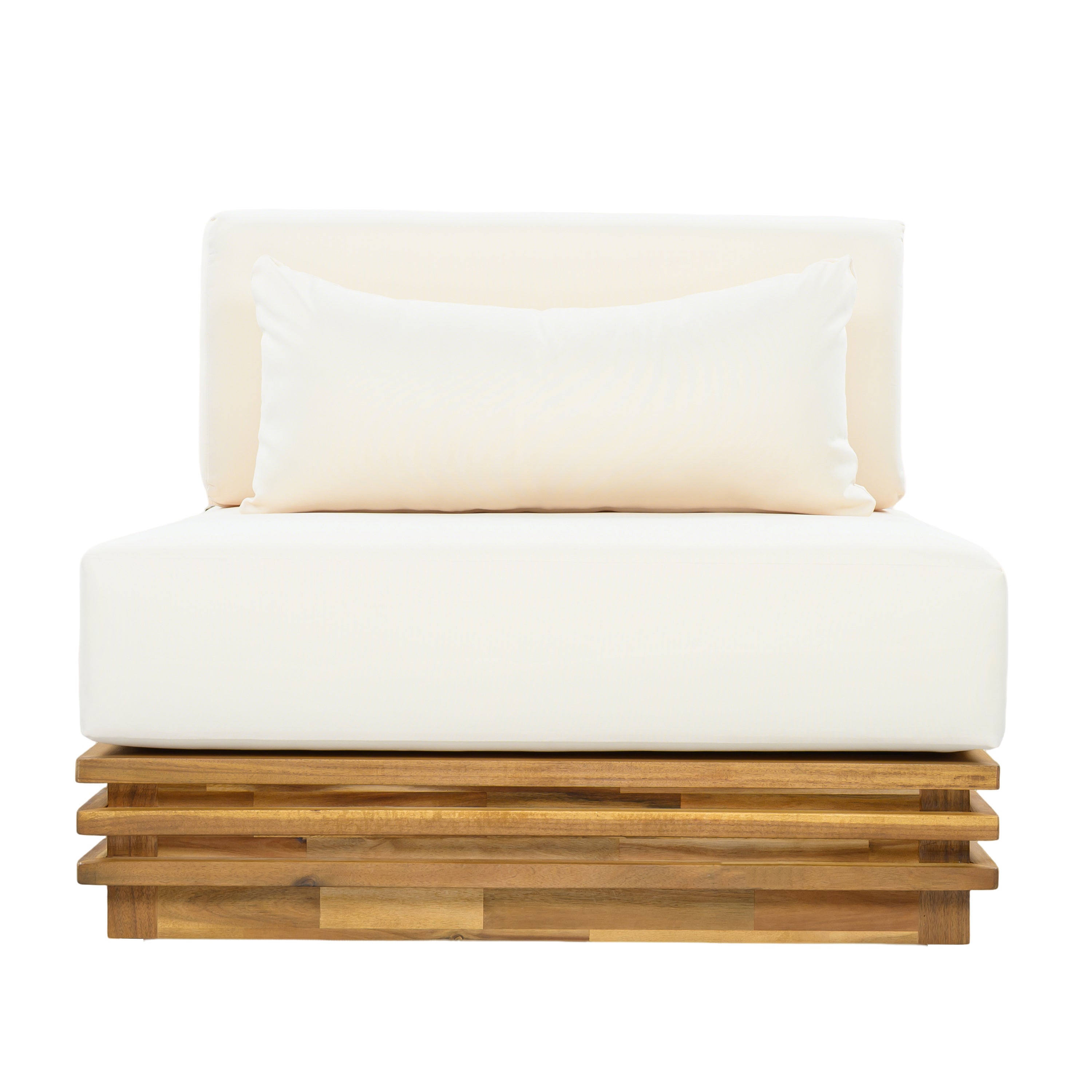 Oversized Outdoor 3-Piece Chat Set with Two Club Chairs and Side Table