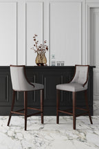 Fifth Avenue Wood Upholstered Barstool