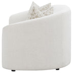 Rory Latte Sloped Arms Loveseat with Pillows