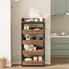 46.06” Tall 5-Tier Rustic Storage Rack
