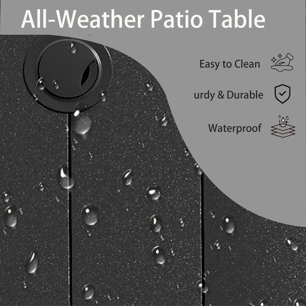 5 Pieces Outdoor Patio Dining Set