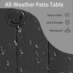 5 Pieces Outdoor Patio Dining Set