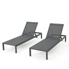 Cape Coral KD Chaise Lounge Grey (Set of 2)