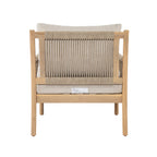 Casper Outdoor Club Chair Acacia Wood and Woven Rope