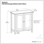 Amherst 2 Door Storage Cabinet